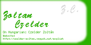 zoltan czelder business card